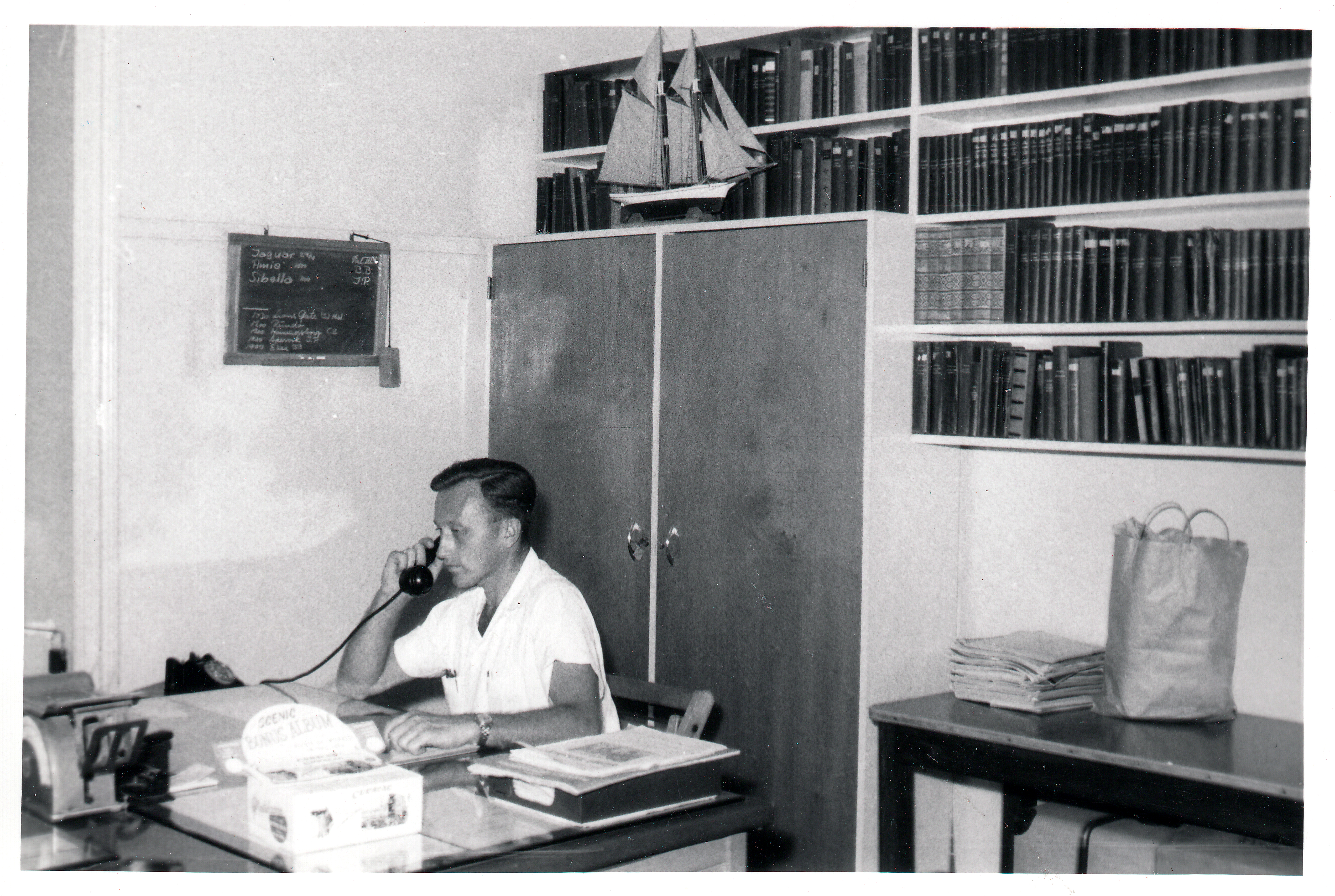 11 Arbeid På Kontoret Curacao Trolig 1950 Årene Foto Sjømannskirken