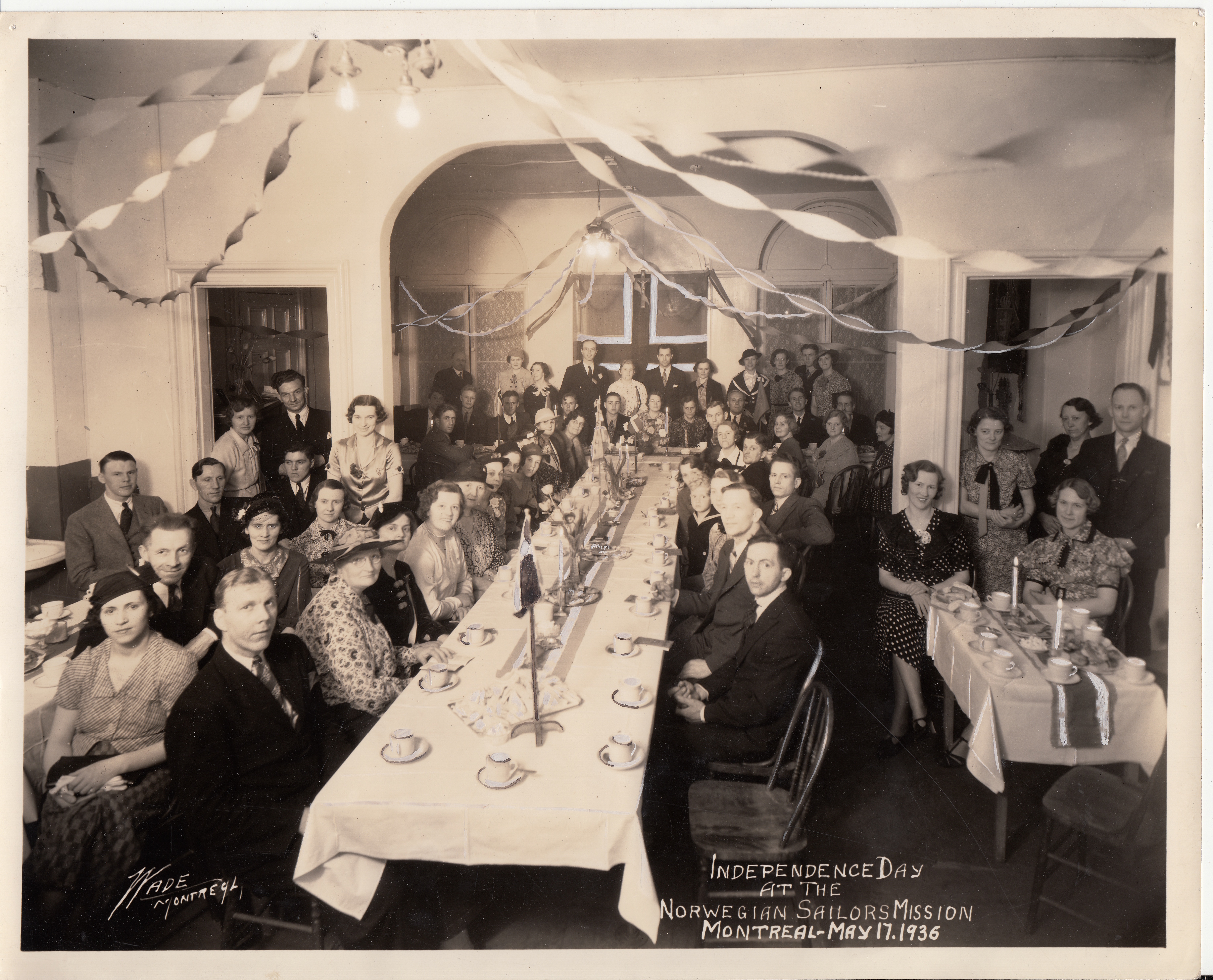 4 Montreal. Independence Day At The Norwegian Sailors Mission, 17. Mai 1936 Foto Bergens Sjøfartsmuseum Sjømannskirken 2