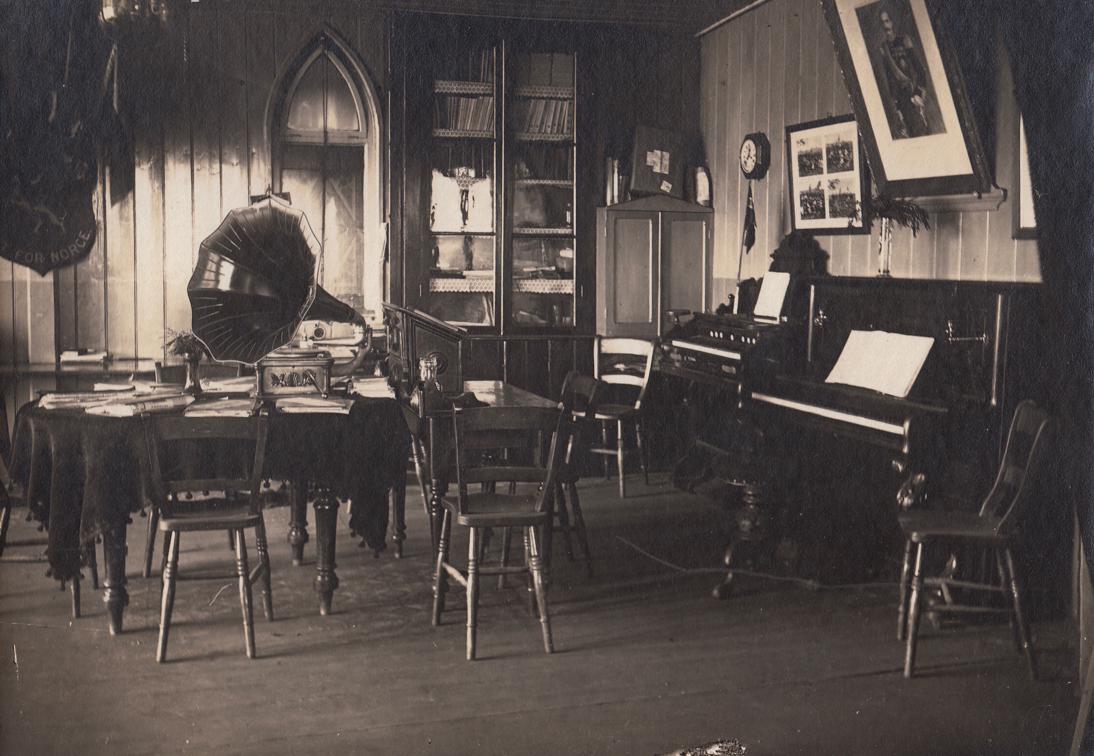 9 Lesevaerelset Ved Sjoemannskirken I Cardiff 1869 1914 Foto Sjoemannskirken Bergens Sjoefartsmuseu