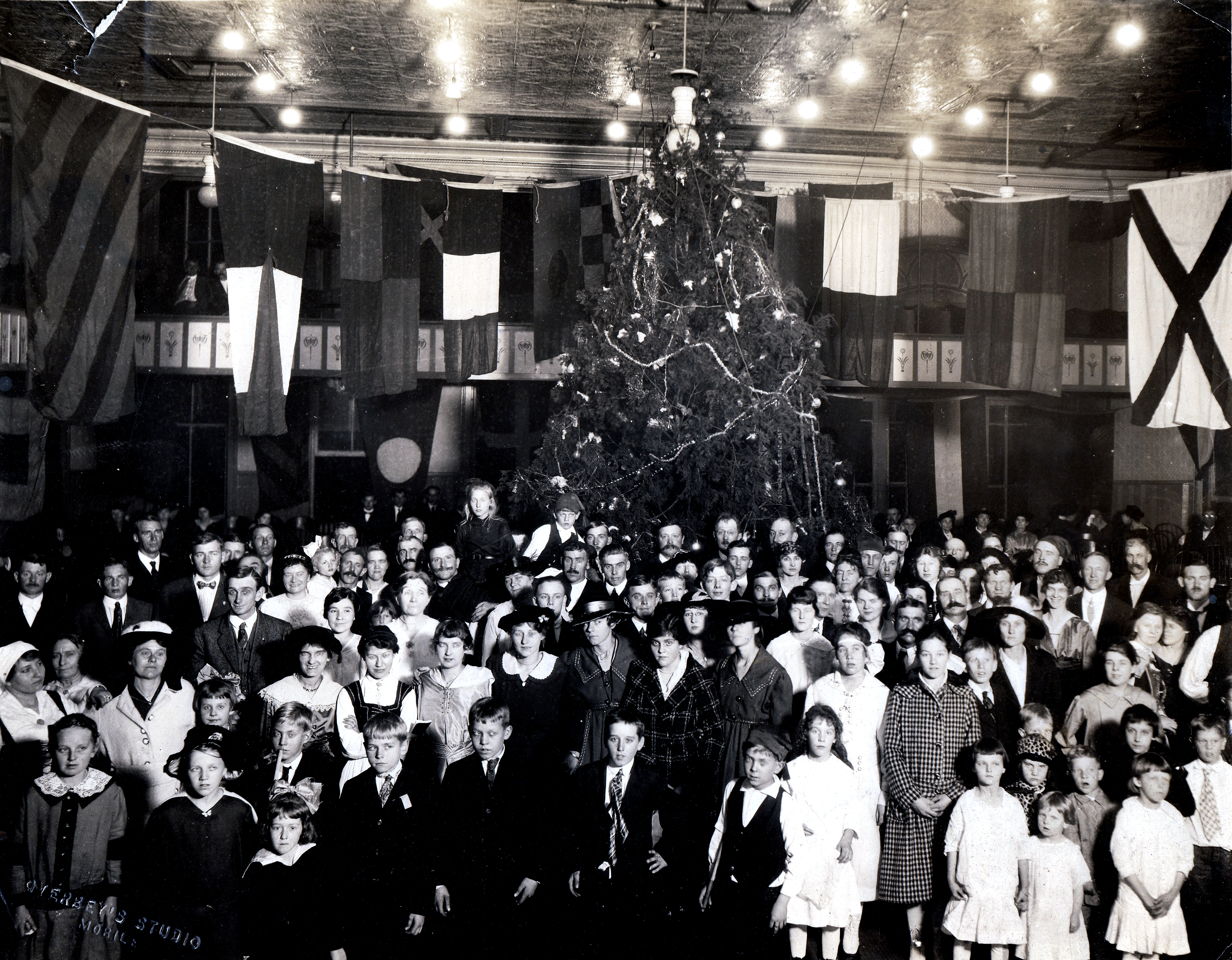 1 Juletræfesten I Mobile 2 Januar 1917 I German Relief Hall Foto Sjømannskirken