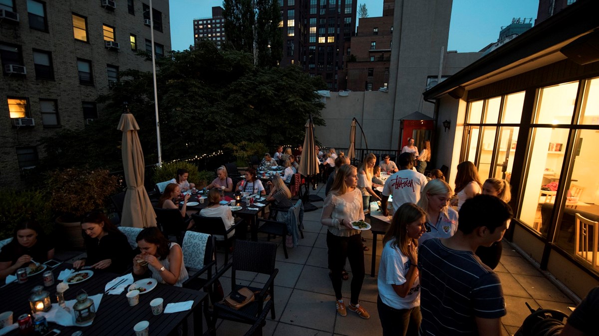 Takterasse - Grilling