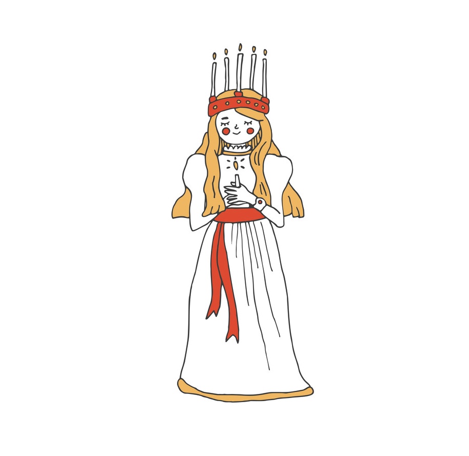 Saint Lucia Day Concept Vector 35245379