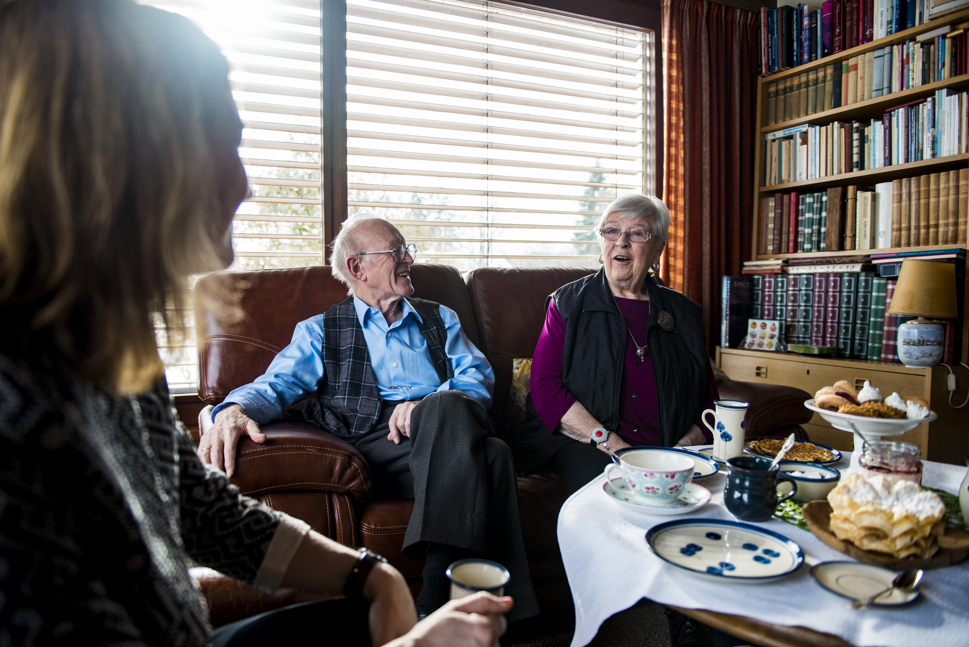 Hjemme hos Melvin og Anne Lise Ellefsplass som har bodd i byen i over 50 år.