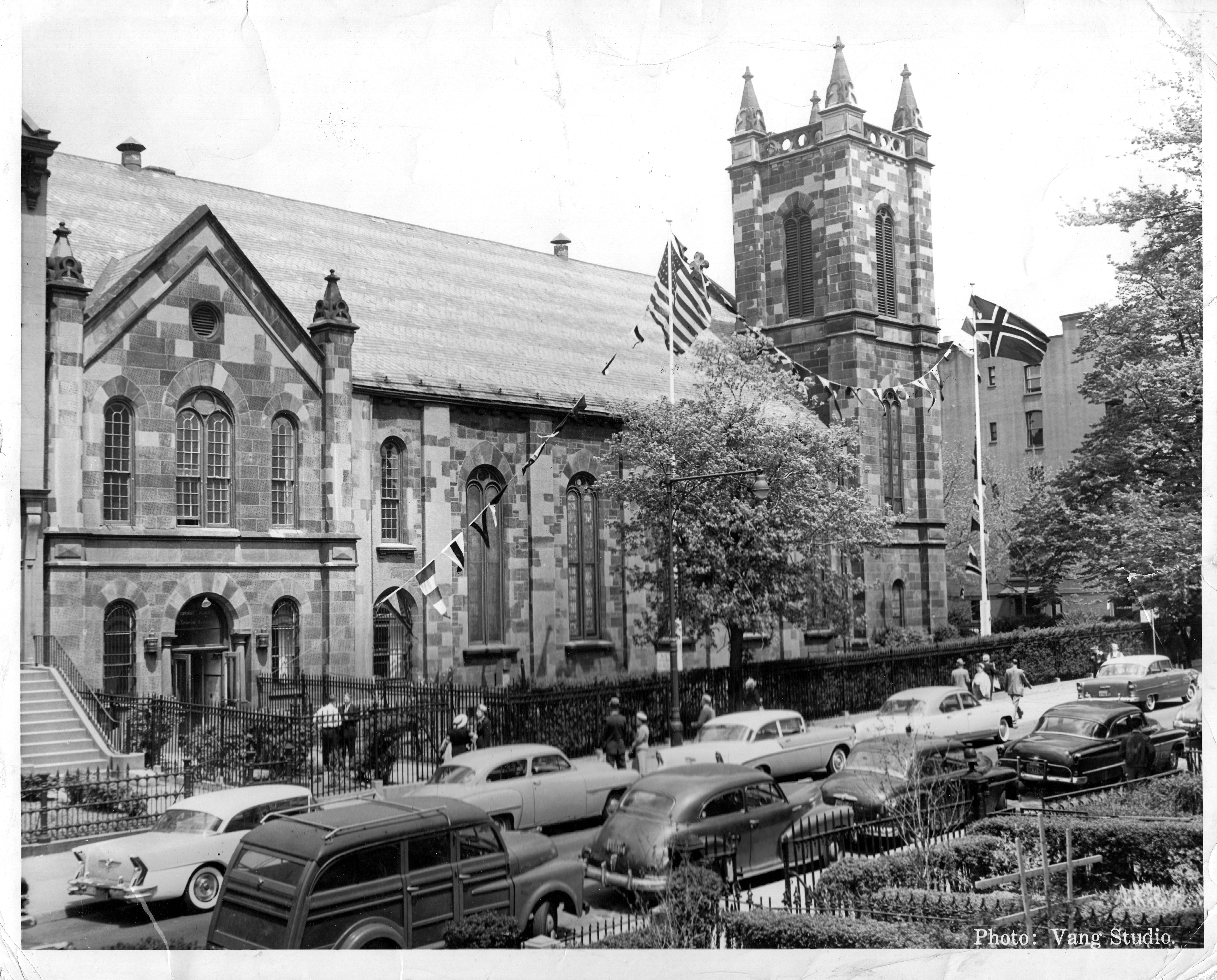 I Sjømannskirken i Brooklyn, New York, var det stor aktivitet under hele krigen.