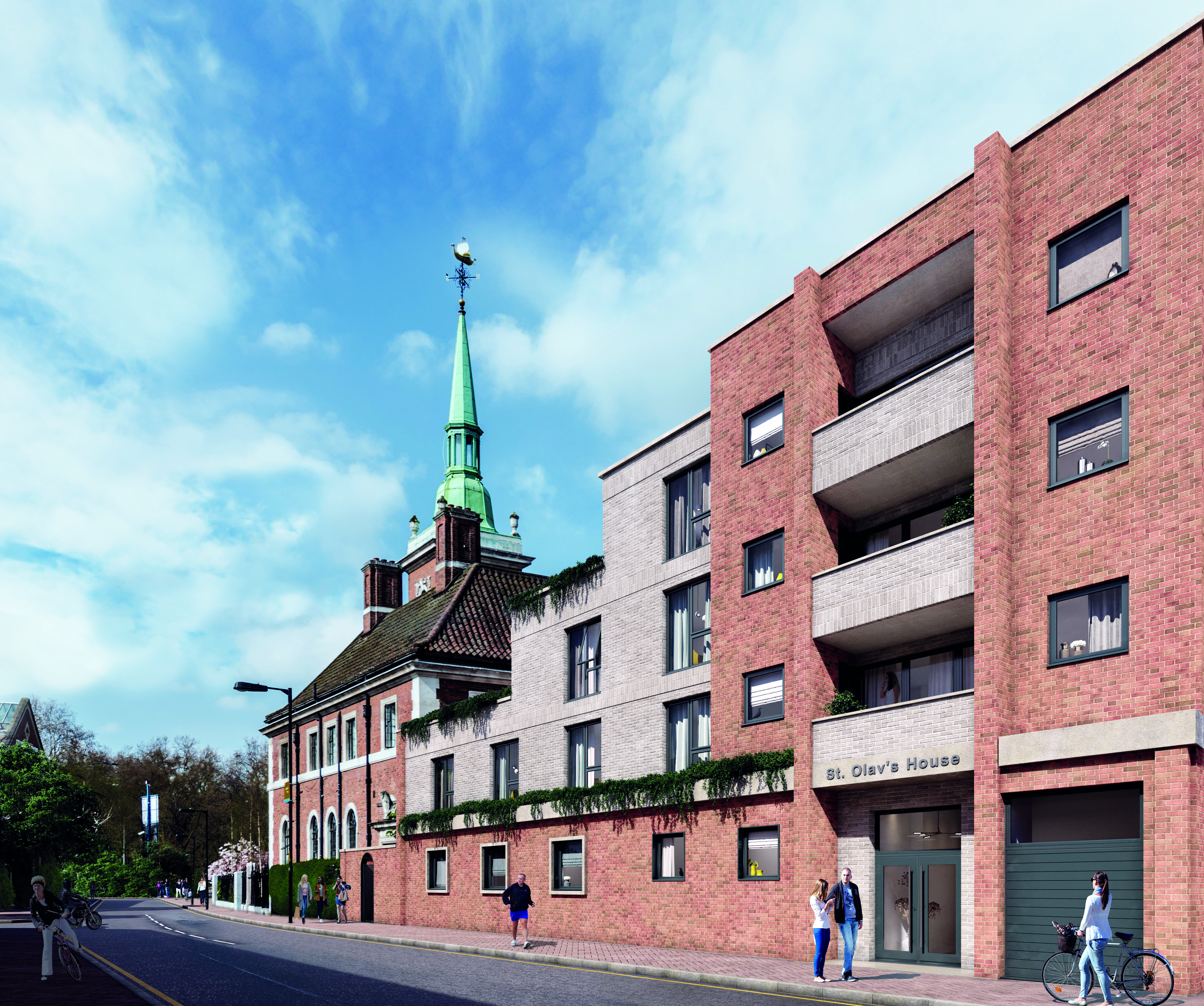 St Olav's House Eksteriørtegning