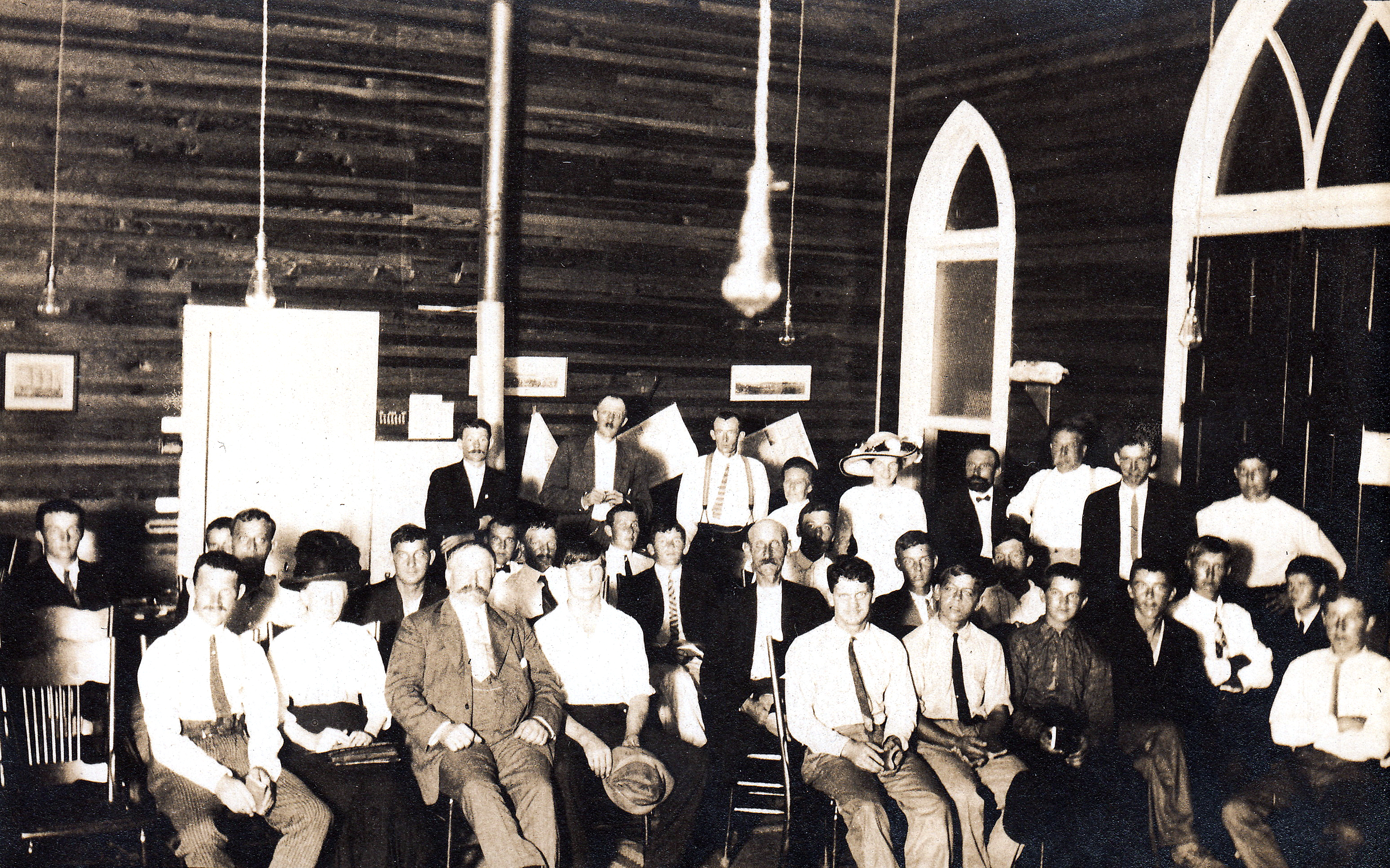 2 Gulfport Kapel Med En Fest, Tatt I Perioden 1912–1915 Foto Sjømannskirken