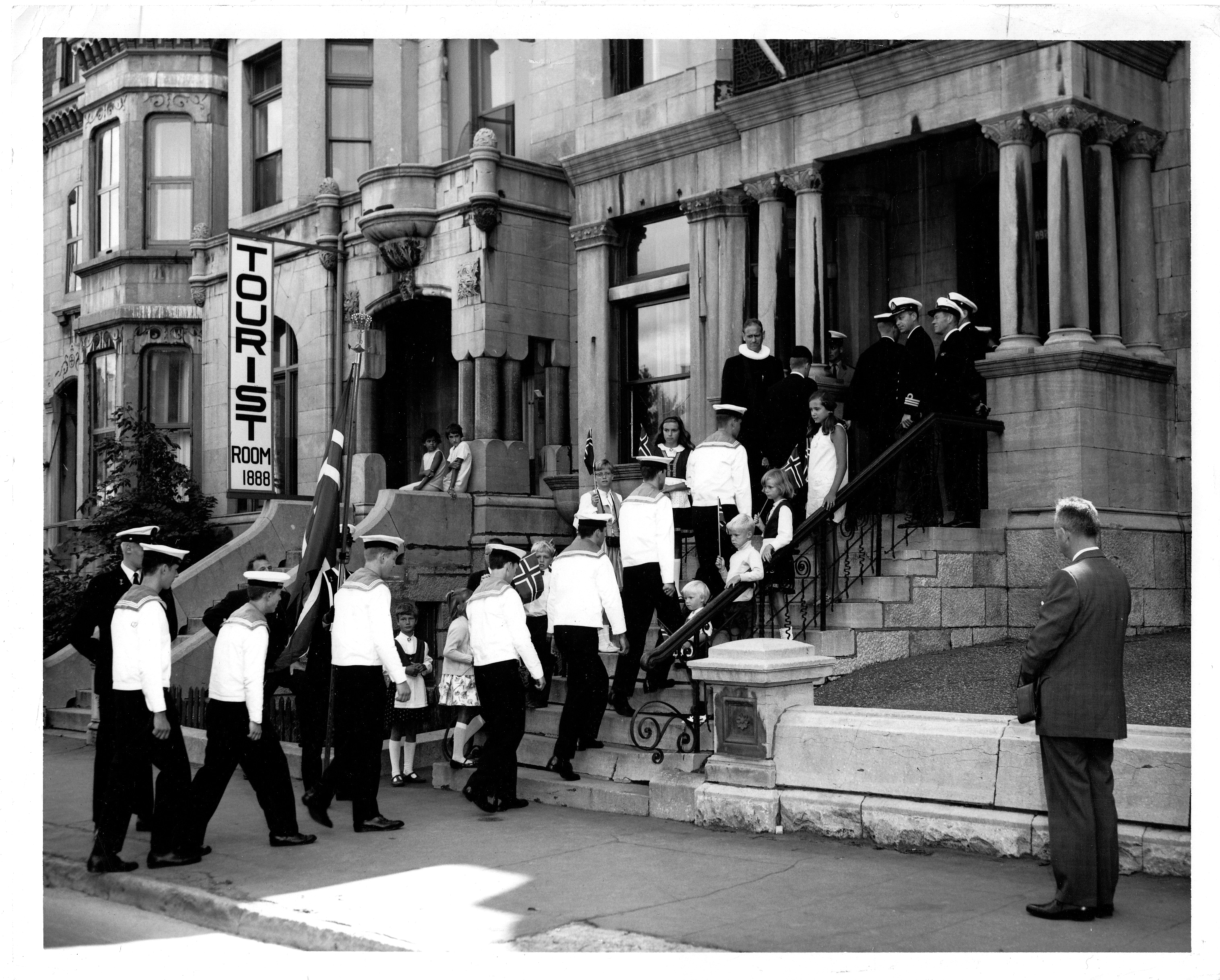 14 Offisielt Flåtebesøk Av KNM «Haakon VII» Montreal 1968 BH Bildearkiv Foto Sjømannskirken