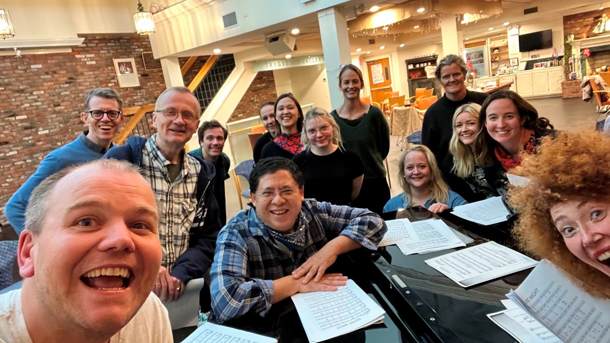 Første korøvelse 2. nov. 2021