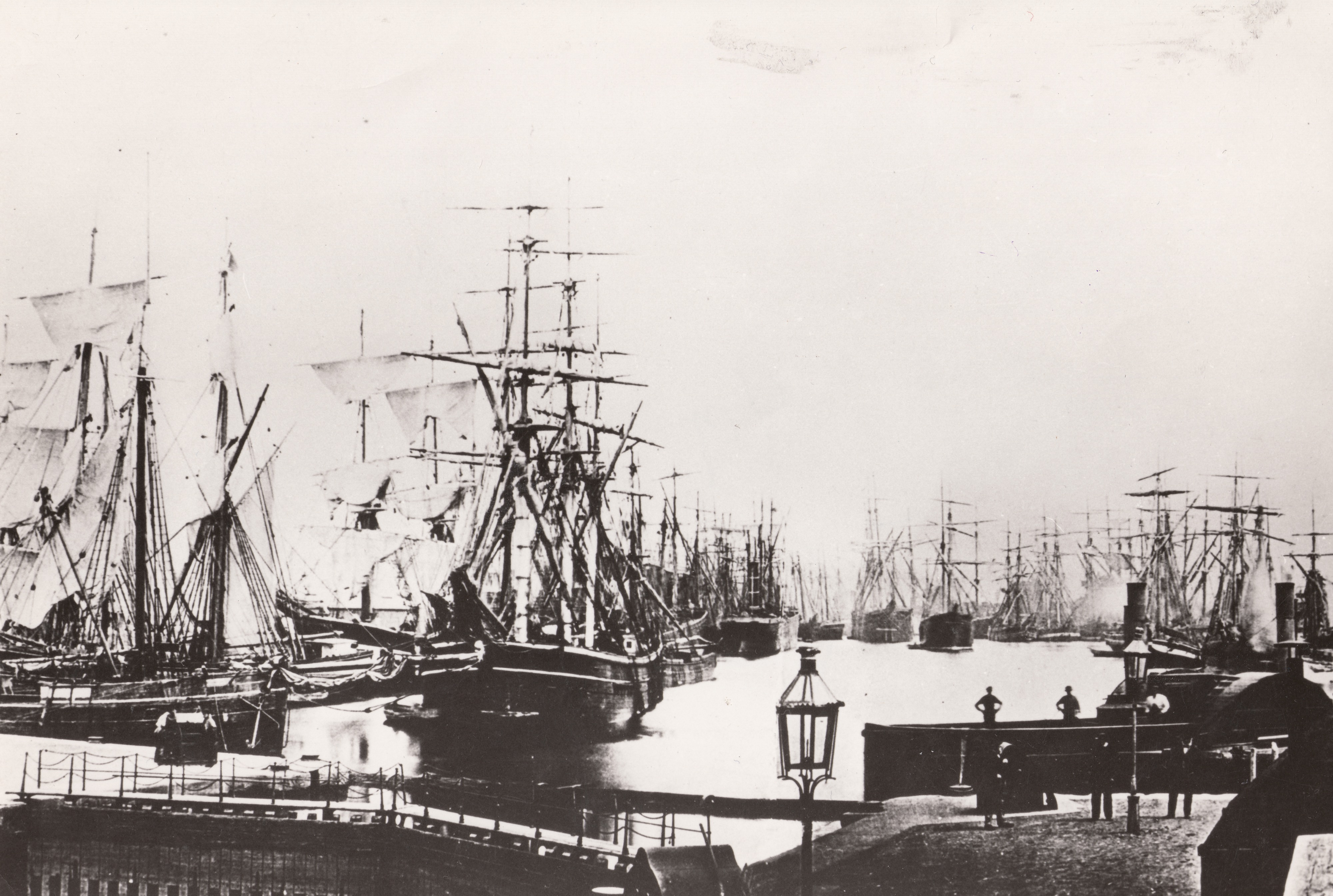 6 Havnen Cardiff Tatt 1800 Tallet Foto Sjoemannskirke