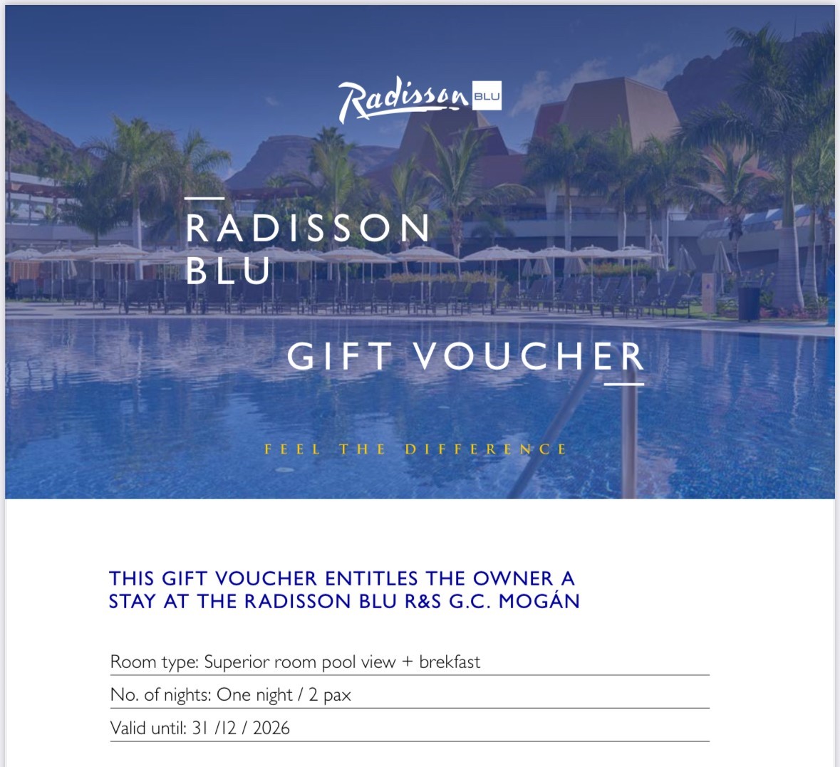 Gavekort Radisson
