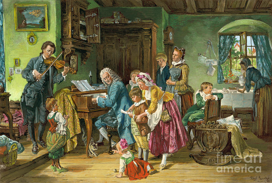 Bach And His Family At Their Morning Devotions Toby Edward Rosenthal