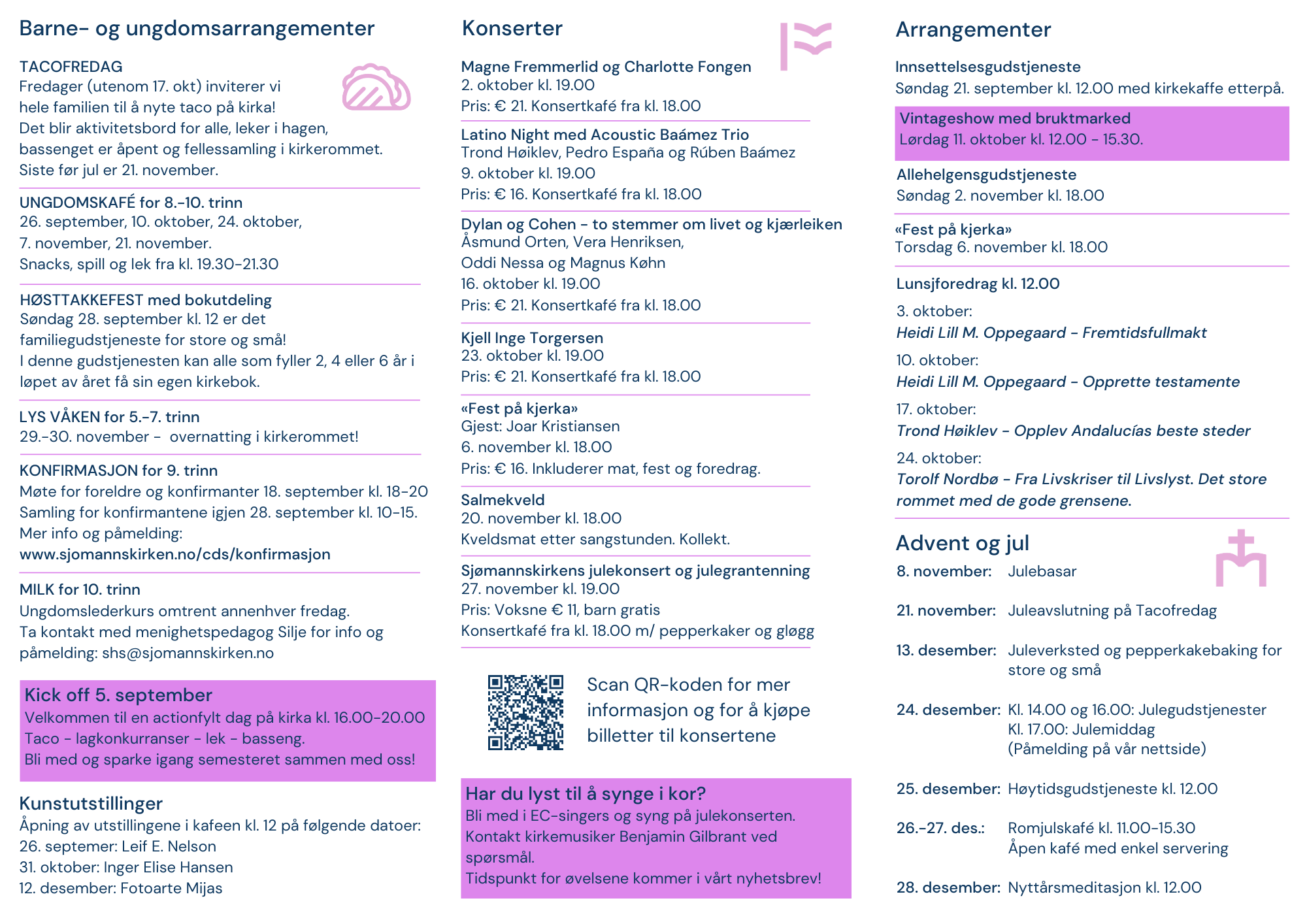Høstprogram 2025 innsiden
