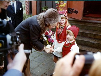 BESØK AV KRONPRINSESSE BEATRIX I ROTTERDAM