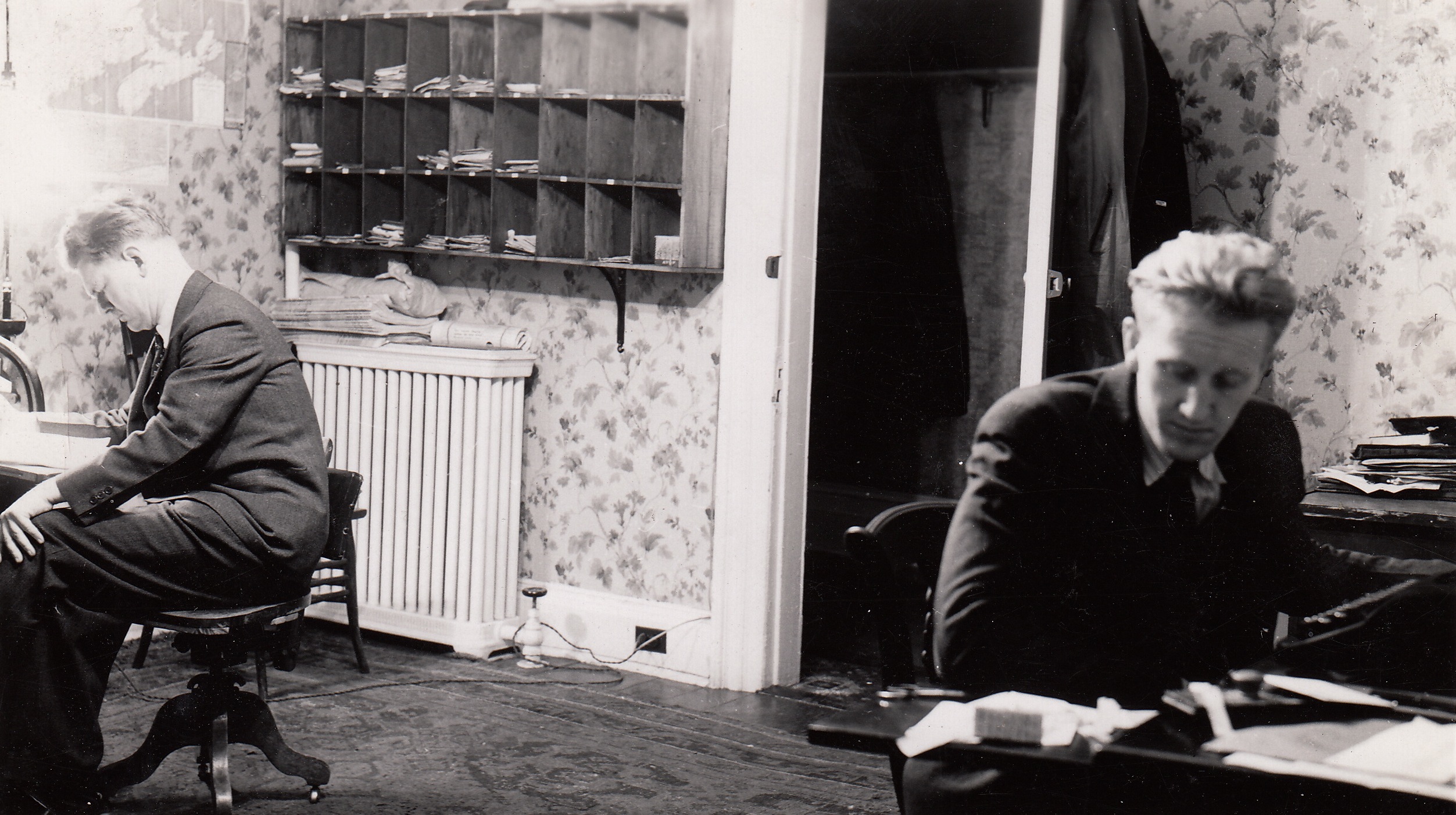 4 Halifax. Kontoret. Prest Og Assistent, 1941–1945 Bergens Sjøfartsmuseum Sjømannskirken 2