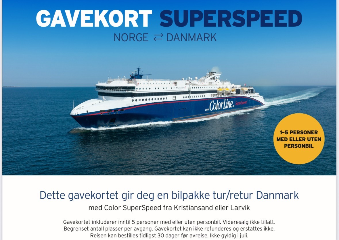 Gavekort Norge Danmark