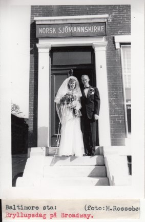 SJØMANNSBRYLLUP I BALTIMORE