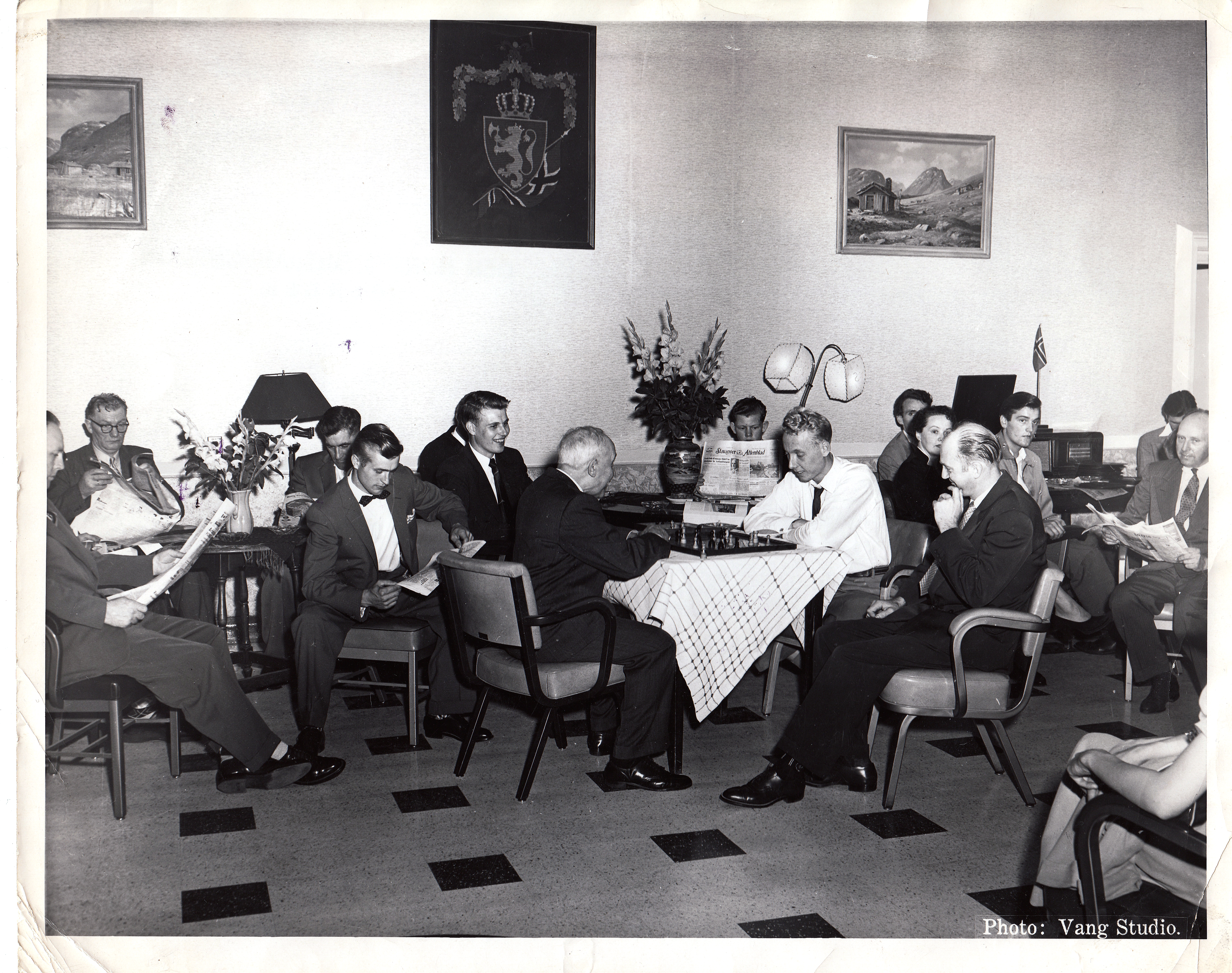 13 Leseværelset Etter Modernisering 1956 New York Foto Sjømannskirken