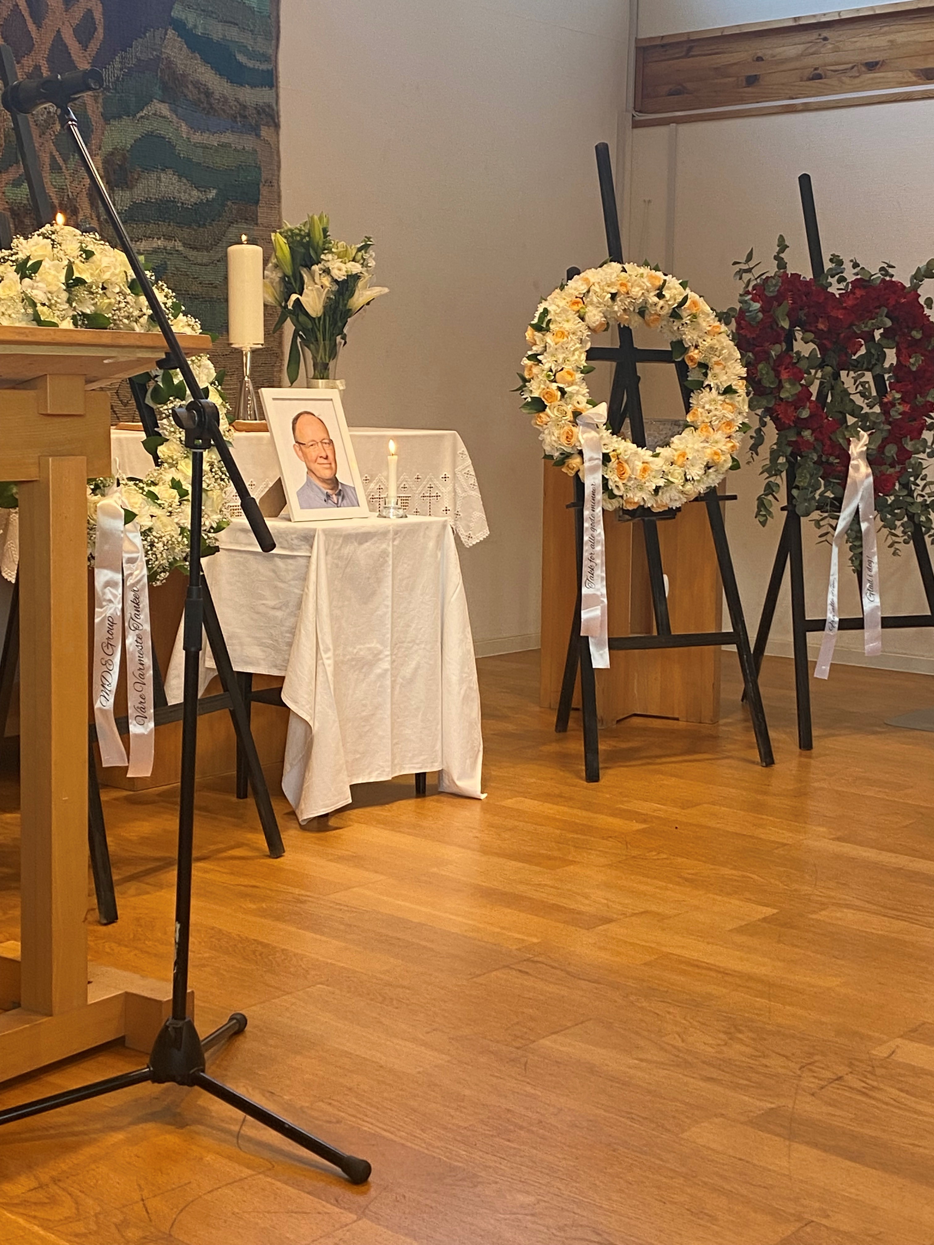 Minnestund for Asgeir Ingebrigtsen i Sjømannskirken i Dubai | Foto: privat