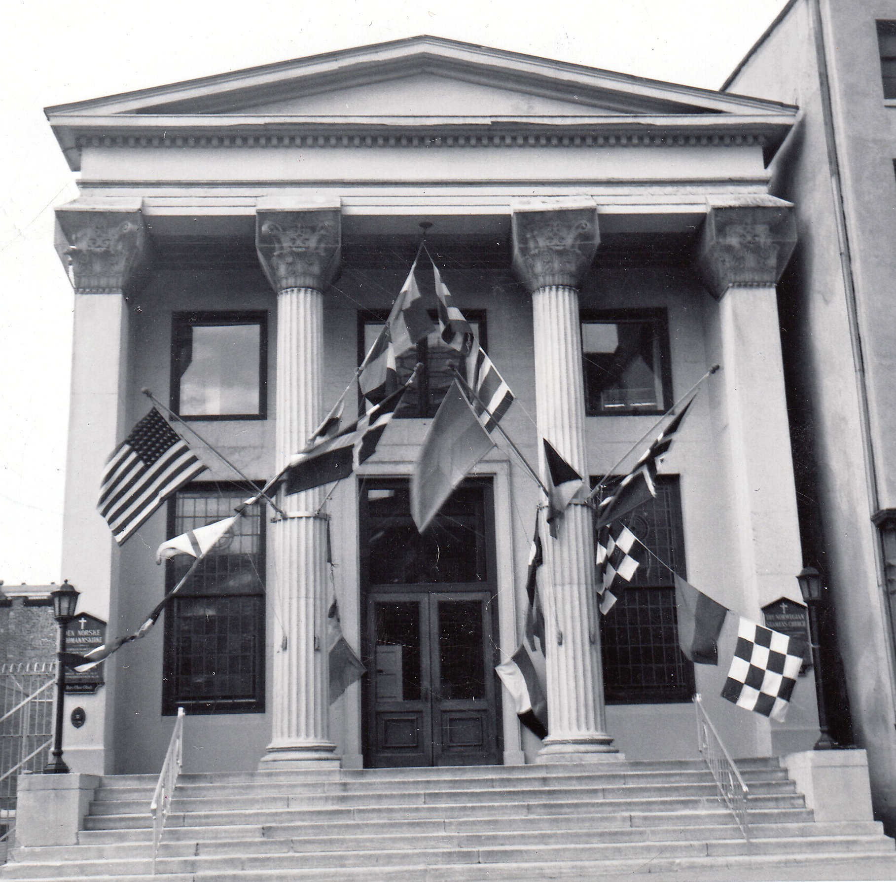 10 Sjømannskirken Philadelphia Svart Hvitt Dato Ukjent Foto Sjømannskirken