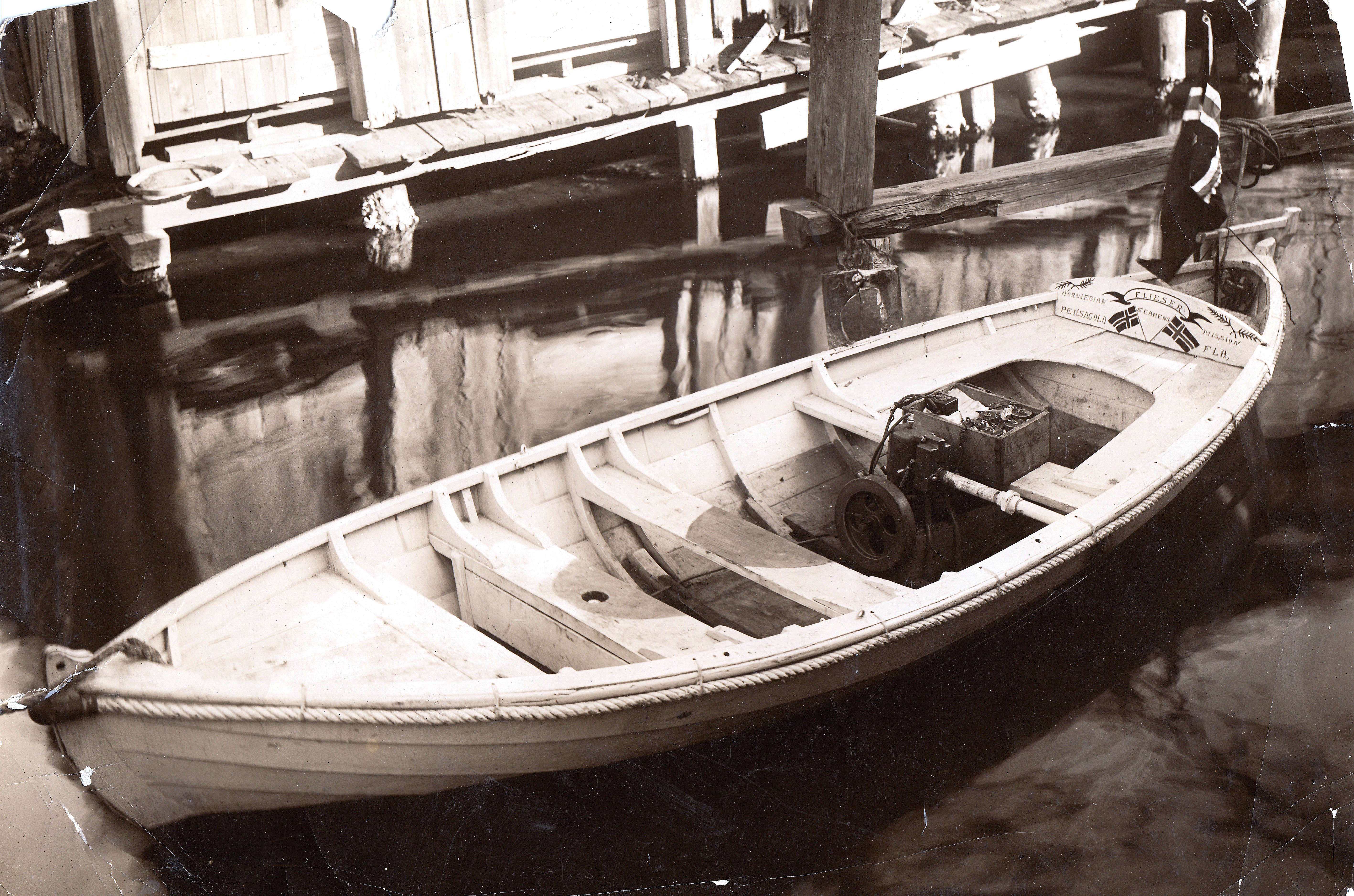 4 Båten Brukt Av Sjømannspresten I Pensacola Havn 1886 Foto Sjømannskirken