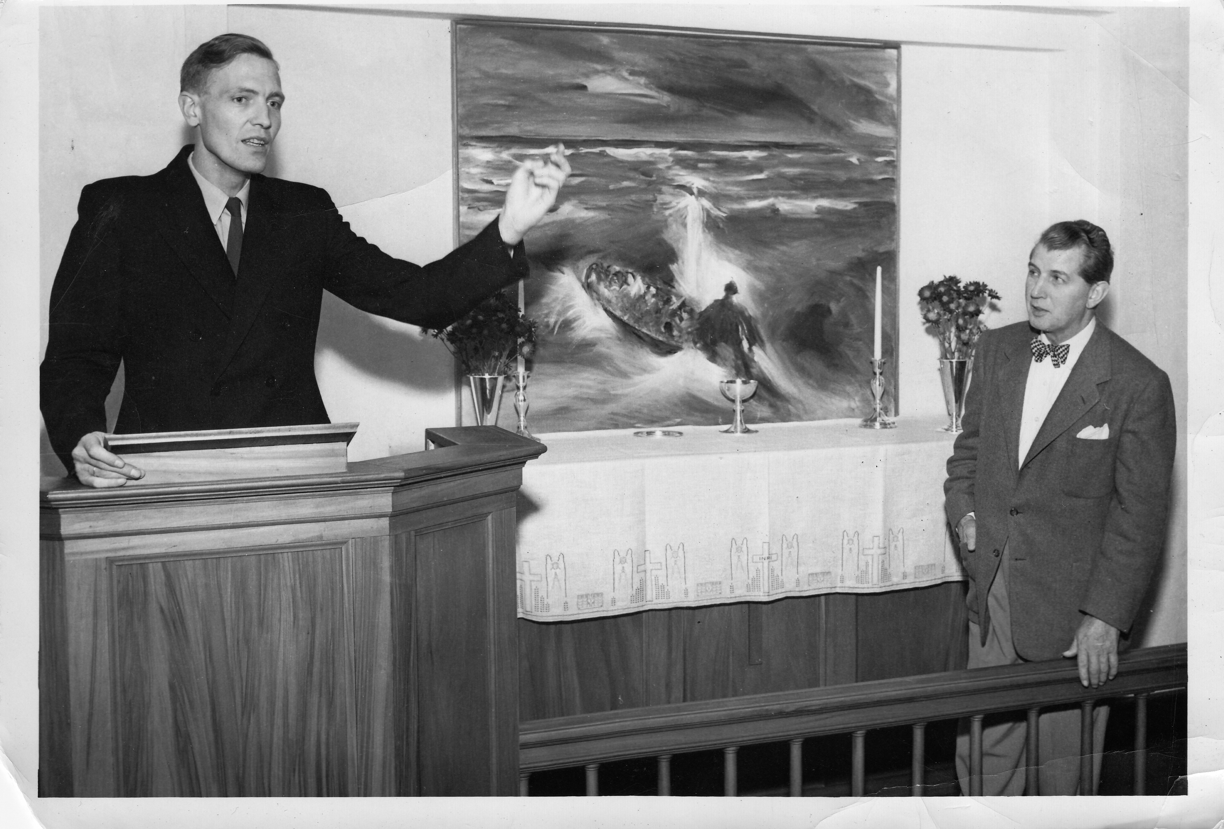 7 Overrekkelse Altertavle 1954 San Francisco BH Arkiv Foto Sjømannskirken 2