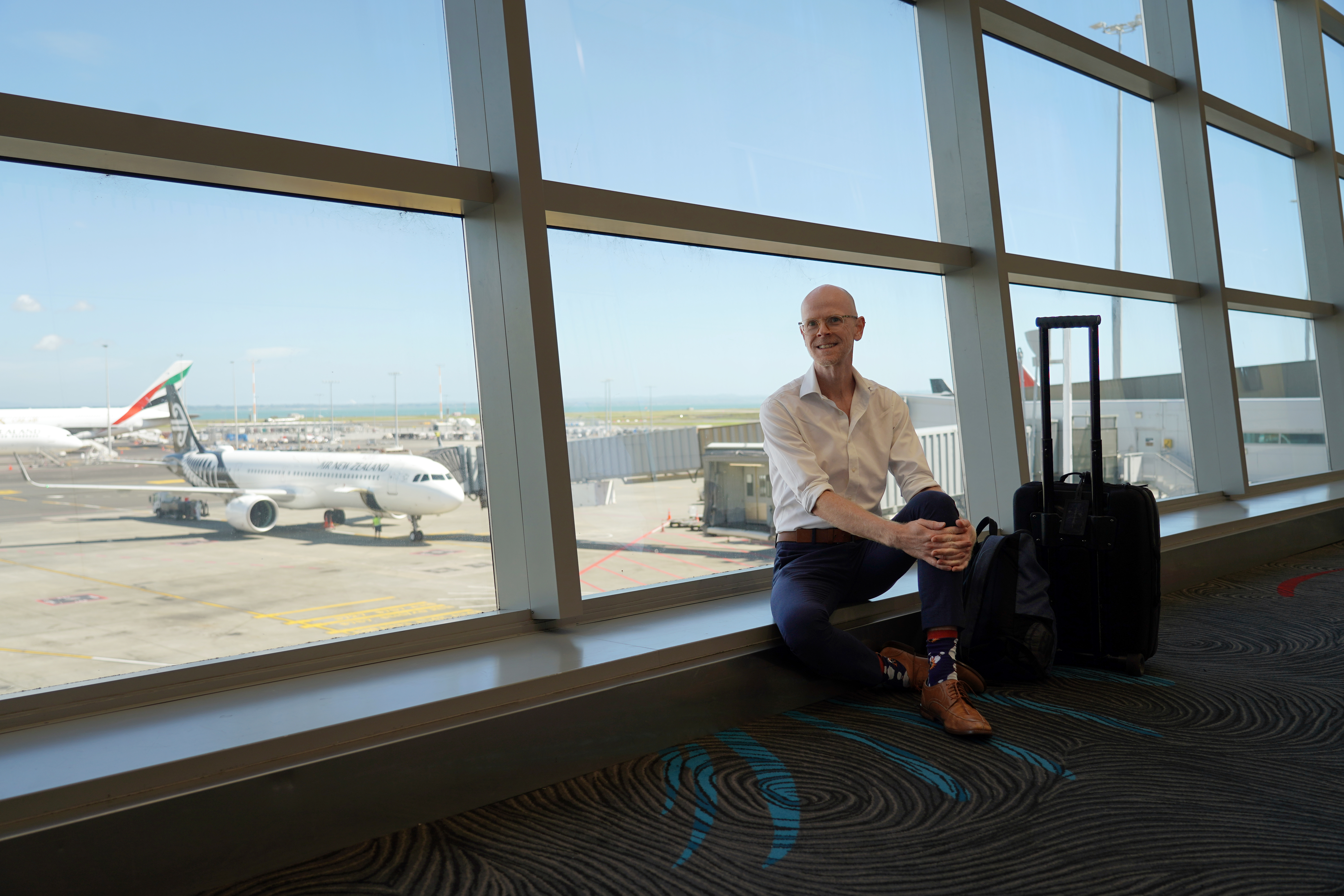 Håvard Osland er på juleturne, og er her på vei fra New Zealand til Sydney