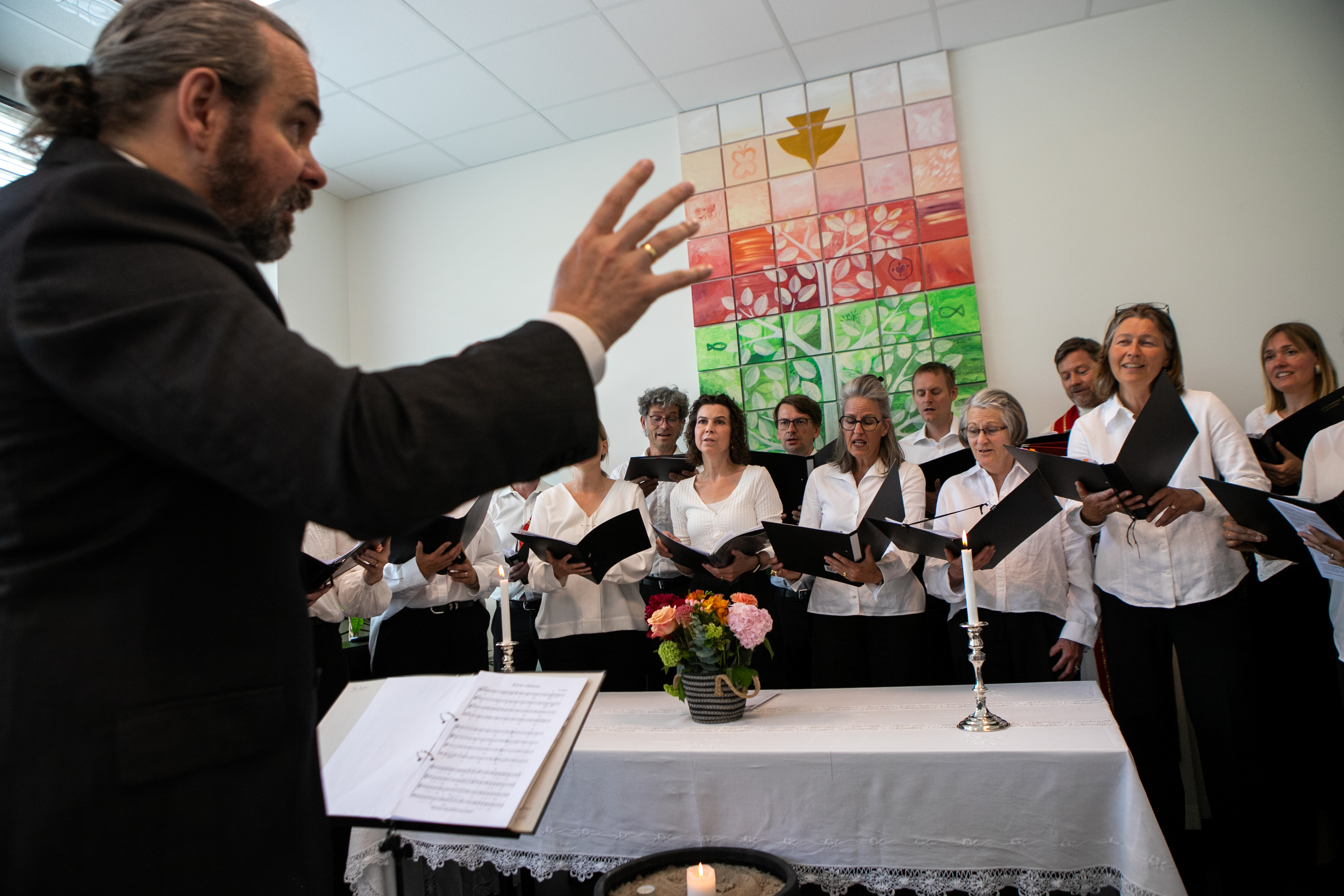 Steve og Norsk kor i Meyrin kirken