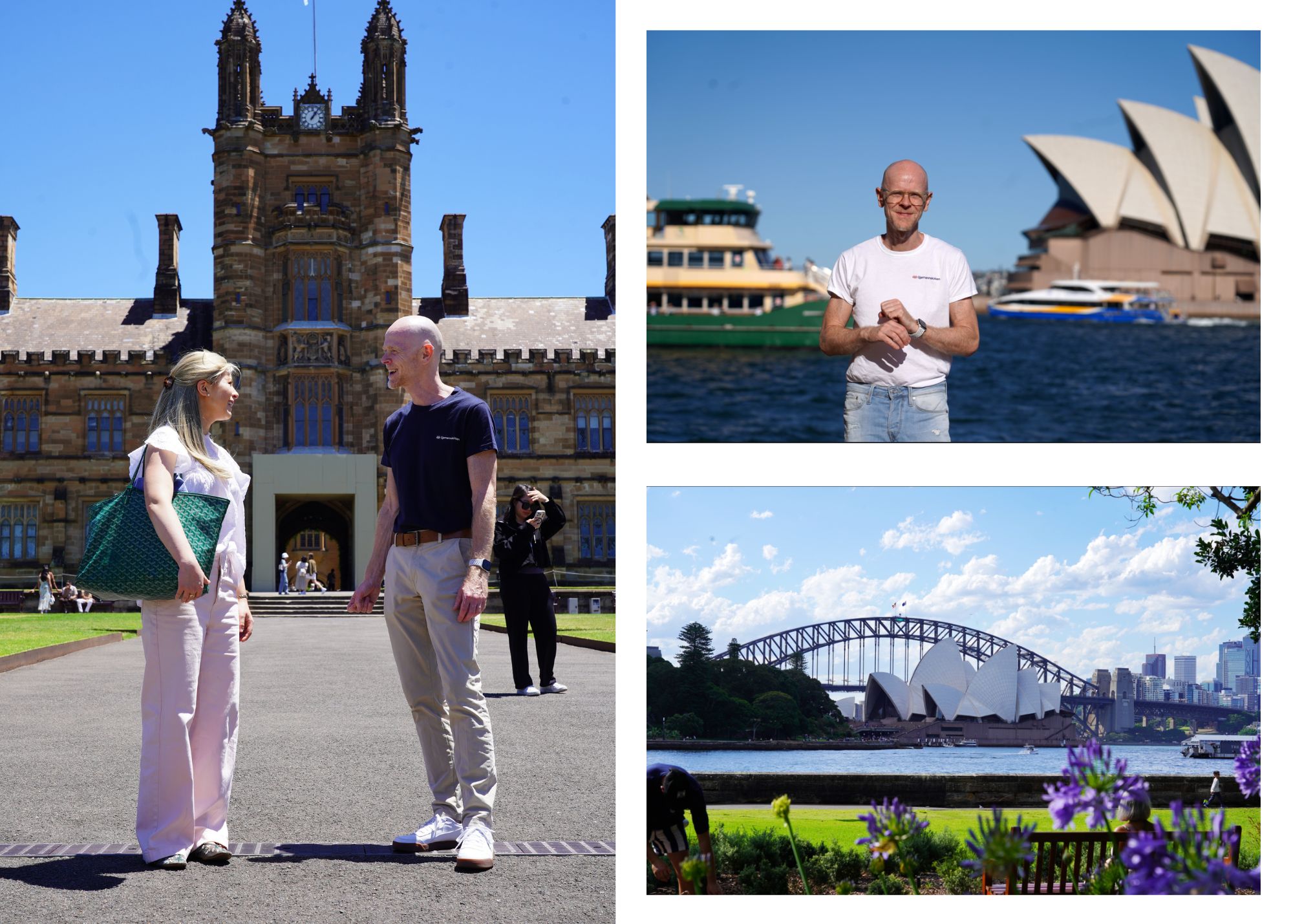 Håvard Osland har base i Sydney, men reiser rundt hundre dager i året. Mest kontakt har han med norske studenter.