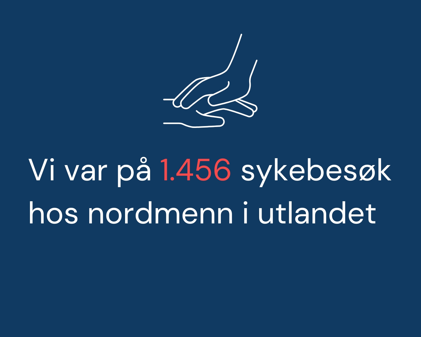 Vi var på 1456 sykebesøk hos nordmenn i utlandet